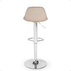 Kit 10 Banqueta Alta Leda Estofada Com Base Giratória E Regul