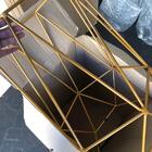 Kit 10 Banqueta Alta Lua Dourado Bege