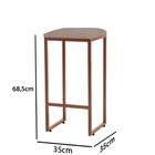 Kit 10 Banqueta Alta Lua Industrial Cozinha Bar Balcão Bistrô