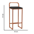 Kit 10 Banqueta Alta Luffi Com Encosto Cozinha Bar Balcão Bis