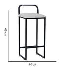 Kit 10 Banqueta Alta Luffi Com Encosto Cozinha Bar Balcão Bis