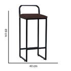 Kit 10 Banqueta Alta Luffi Com Encosto Cozinha Bar Balcão Bis