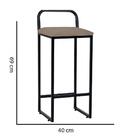 Kit 10 Banqueta Alta Luffi Com Encosto Preto Bege