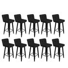 Kit 10 Banqueta Alta Preto