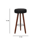 Kit 10 Banquetas Alex Suede Cinza Pés Palito Bnn Decor