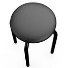 Kit 10 Banquetas Baixas Empilháveis Em Aço Maviê Sintético Pr