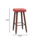 Kit 10 Banquetas Malbec Suede Rose Pés Palito Bnn Decor