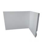 Kit 10 Barras Rodapé Poliestireno 15cm De Altura Liso Branco