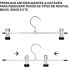 Kit 10 Cabide Presilha-calça, Saia Ou Bermuda Short Casita