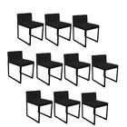 Kit 10 Cadeiraa De Jantar Escritório Recepção Lee Office Indu