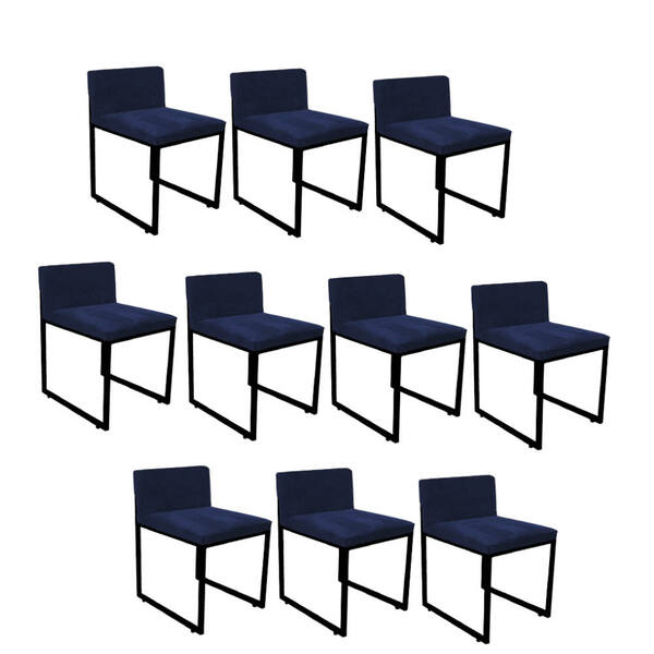 Kit 10 Cadeiraa De Jantar Escritório Recepção Lee Office Indu