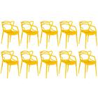Kit 10 Cadeiras Allegra - Amarelo