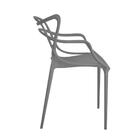 Kit 10 Cadeiras Allegra - Cinza Escuro