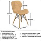 Kit 10 Cadeiras De Jantar Charles Eames Slim Wood Estofada -
