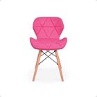 Kit 10 Cadeiras De Jantar Charles Eames Slim Wood Estofada -