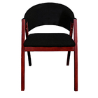 Kit 10 Cadeiras De Jantar Estofada Tecido Facto Preto Madeira