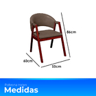 Kit 10 Cadeiras De Jantar Estofada Veludo Madeira Maciça Hele