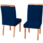 Kit 10 Cadeiras De Jantar Estofada Veludo Madeira Maciça Helo