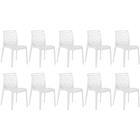 Kit 10 Cadeiras De Jantar Gruvyer Design Em Polipropileno - B