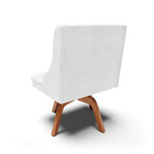 Kit 10 Cadeiras De Jantar Liz Corano Branco Base Giratória Ma