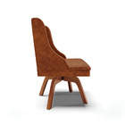 Kit 10 Cadeiras De Jantar Liz Corano Nozes Base Giratória Mad