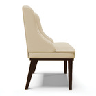 Kit 10 Cadeiras De Jantar Liz Corino Base Fixa Madeira Tabaco