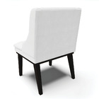 Kit 10 Cadeiras De Jantar Liz Corino Branco Base Fixa Madeira