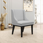 Kit 10 Cadeiras De Jantar Liz Linho Base Fixa Madeira Preto D