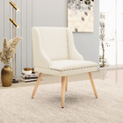 Kit 10 Cadeiras De Jantar Liz Linho Grosso Bege A19 Pés Palit