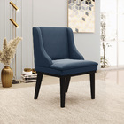 Kit 10 Cadeiras De Jantar Liz Suede Azul Marinho Base Fixa Ma