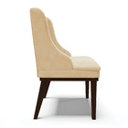 Kit 10 Cadeiras De Jantar Liz Suede Base Fixa Madeira Tabaco