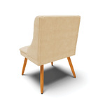 Kit 10 Cadeiras De Jantar Liz Suede Bege