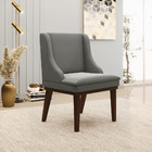 Kit 10 Cadeiras De Jantar Liz Suede Grafite Base Fixa Madeira