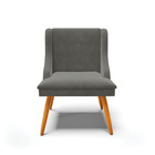 Kit 10 Cadeiras De Jantar Liz Suede Pes Palito Castanho D03 -