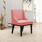 Kit 10 Cadeiras De Jantar Liz Suede Rosê Base Fixa Madeira Pr