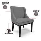 Kit 10 Cadeiras De Jantar Liz Veludo Luxo Grafite A131 Base F