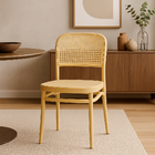 Kit 10 Cadeiras De Jantar Roma Para Sala E Cozinha - Nude