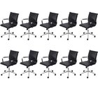 Kit 10 Cadeiras Escritorio Diretor Design Italiano Com Relax