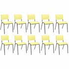 Kit 10 Cadeiras Escritório Fixa Hotel Auditório Niala Nr17 Am