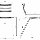 Kit 10 Cadeiras Escritório Fixa Hotel Auditório Niala Nr17 Ve