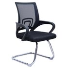 Kit 10 Cadeiras Escritório Interlocutor Fixa Tela Mesh Manche