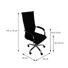 Kit 10 Cadeiras Escritório Presidente Com Rodízio Esteirinha