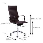 Kit 10 Cadeiras Escritório Presidente Esteirinha Rodízio Rela