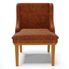 Kit 10 Cadeiras Estofadas Base Fixa De Madeira Castanho Lia S