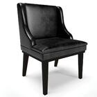 Kit 10 Cadeiras Estofadas Base Fixa De Madeira Preto Lia Sint