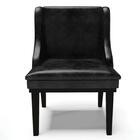 Kit 10 Cadeiras Estofadas Base Fixa De Madeira Preto Lia Sint