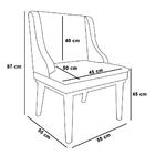 Kit 10 Cadeiras Estofadas Para Sala De Jantar Base Fixa De Ma