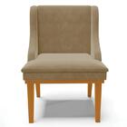 Kit 10 Cadeiras Estofadas Para Sala De Jantar Base Fixa De Ma