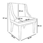Kit 10 Cadeiras Estofadas Para Sala De Jantar Base Fixa De Ma