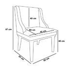 Kit 10 Cadeiras Estofadas Para Sala De Jantar Base Fixa De Ma